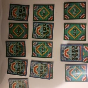 Vintage Baseball World Series Card Game Set